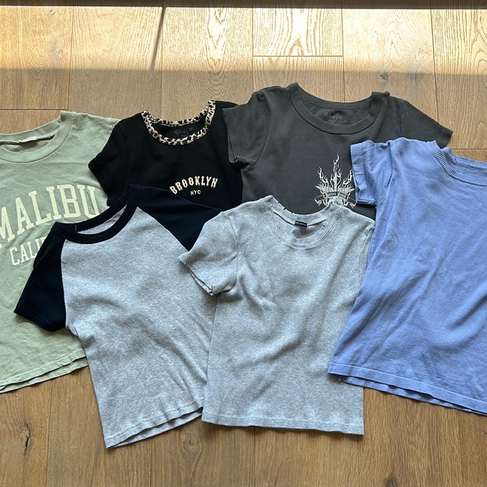 Brandy Melville 6 Baby Tee Bundle